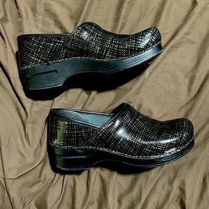 Dansko. Black and silver sparkly